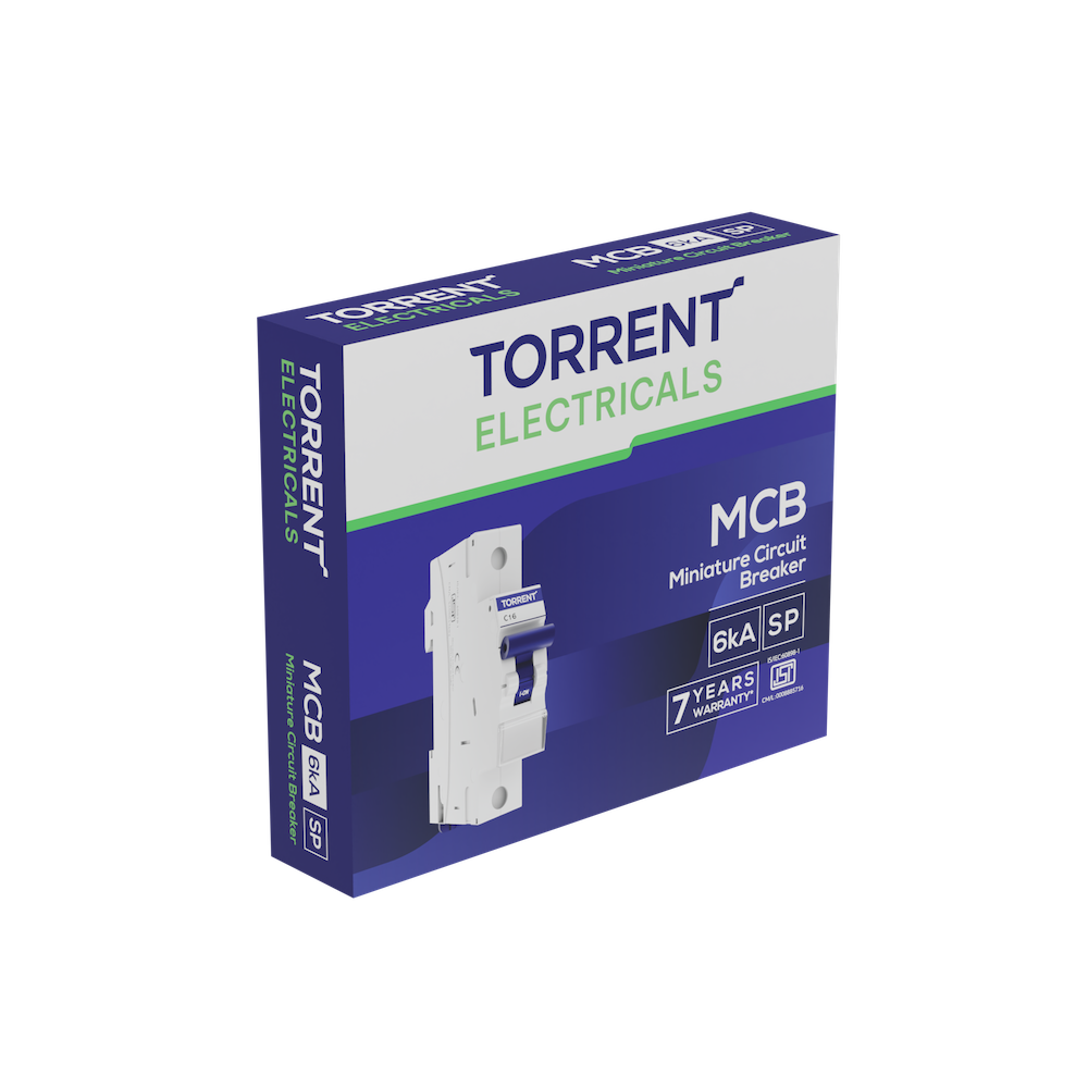 Torrent 6 kA MCB side profile