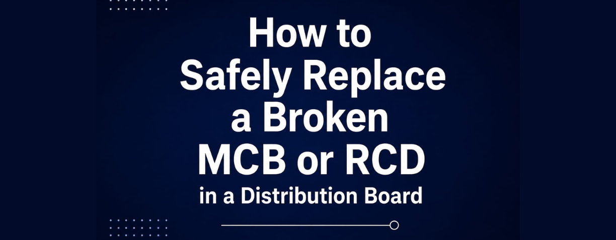 How to Safely Replace a Broken MCB or RCD in a Distribution Board