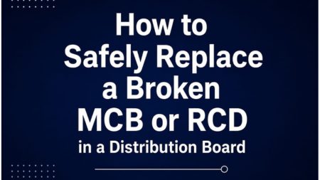 How to Safely Replace a Broken MCB or RCD in a Distribution Board